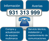 Teléfono del servicio técnico de Telecon TS